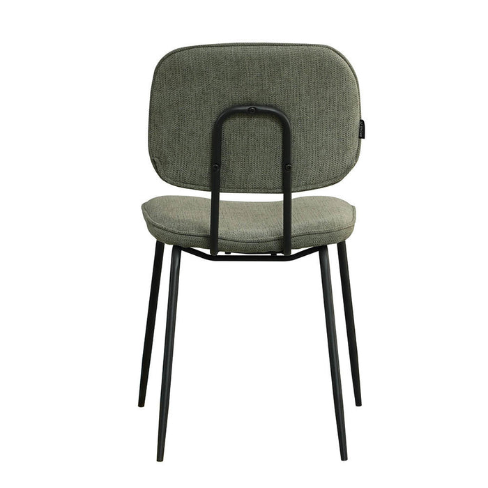 Bronx71 Scandinavische eetkamerstoel Ivar gerecyclede stof groen -