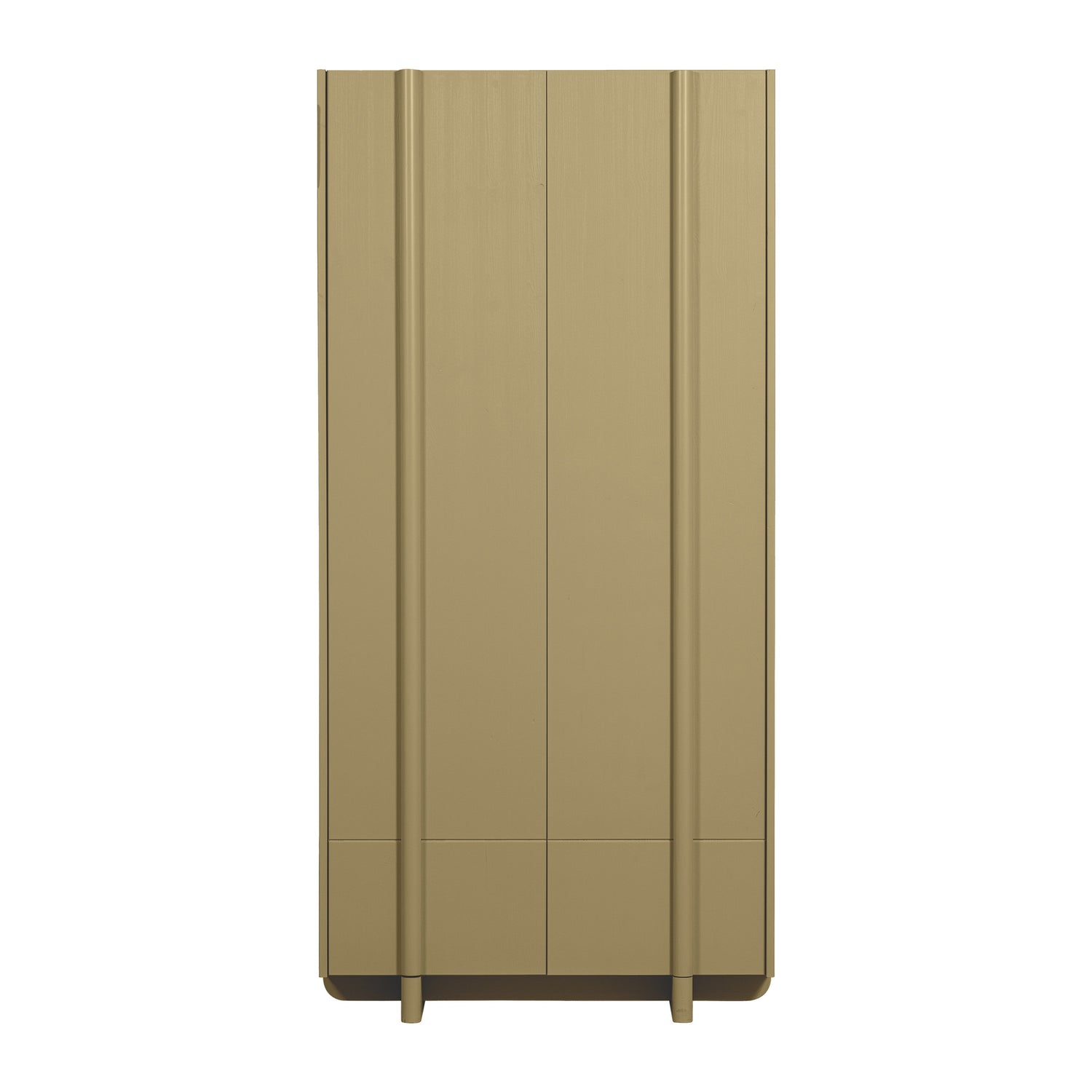 WOOOD Basu Hoge Opbergkast Grenenhout B 100 cm - Moss