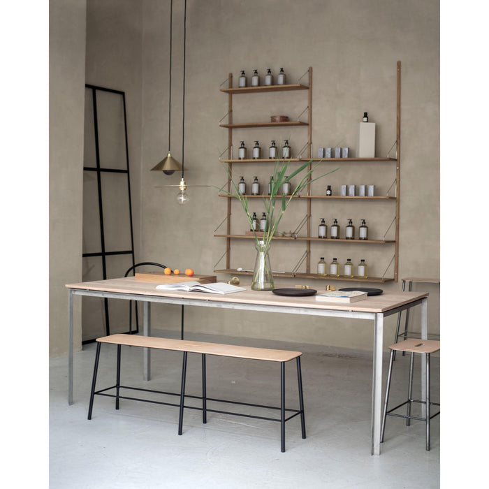 Frama Adam eetbank 120 eiken|zwart