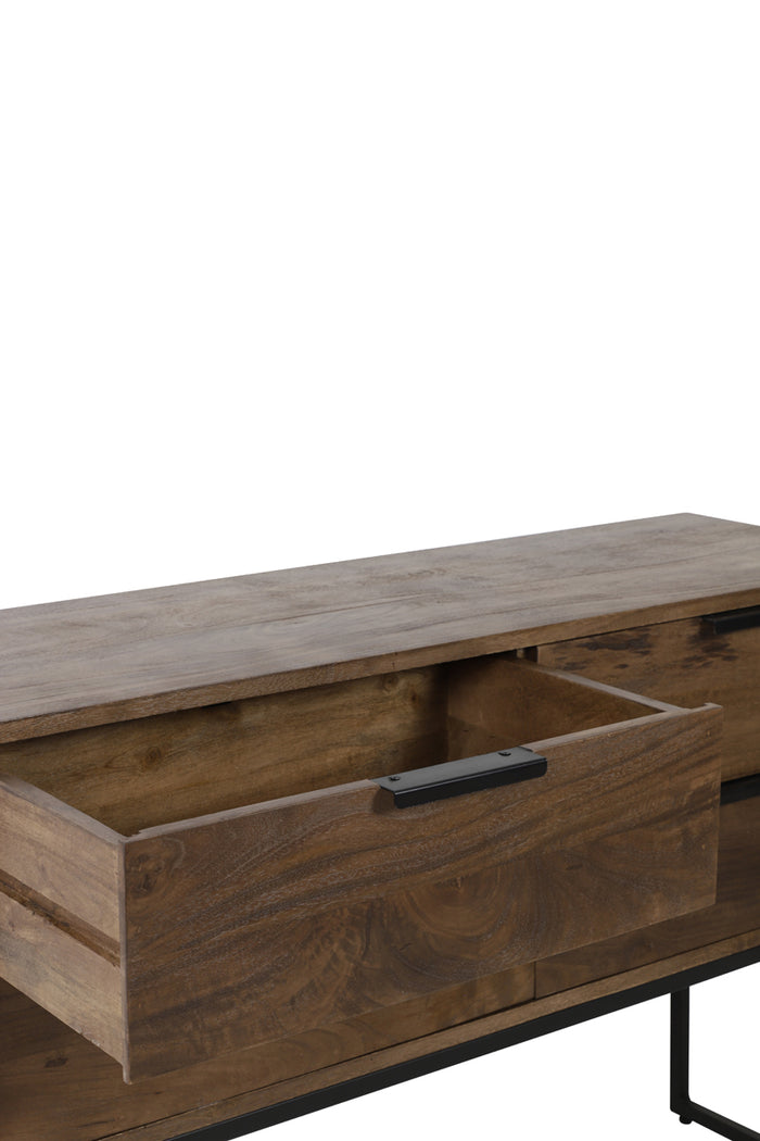 Light&living Side table 120x40x80 cm MEAVE hout mat donker bruin