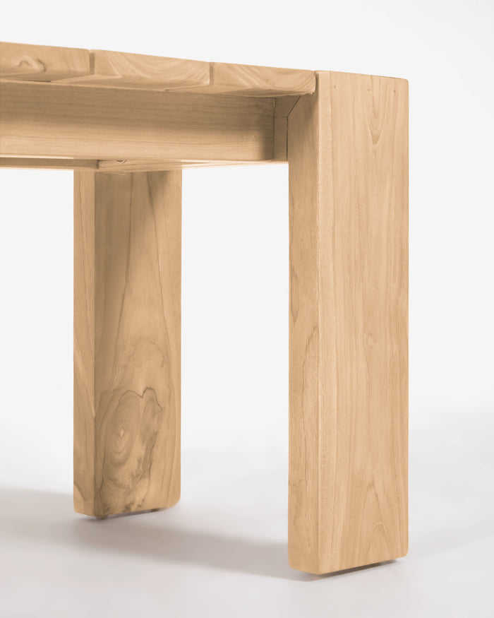 Kave Home - Victoire tuinbank van massief teakhout 135 cm