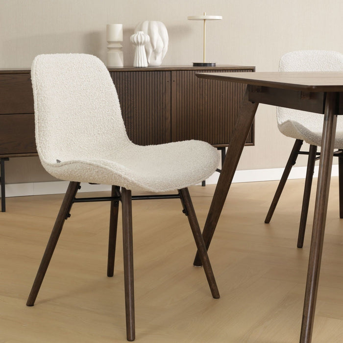 Nolon Nena-Fé Eetkamerstoel Teddy - Stof - Walnoot Poten