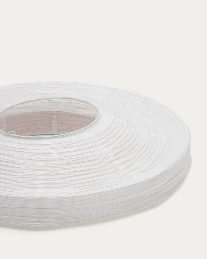 Kave Home - Lampenkap Hila voor plafondlamp van wit papier en