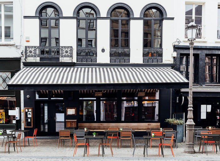 Metalen tuinset Max zwart 150 cm