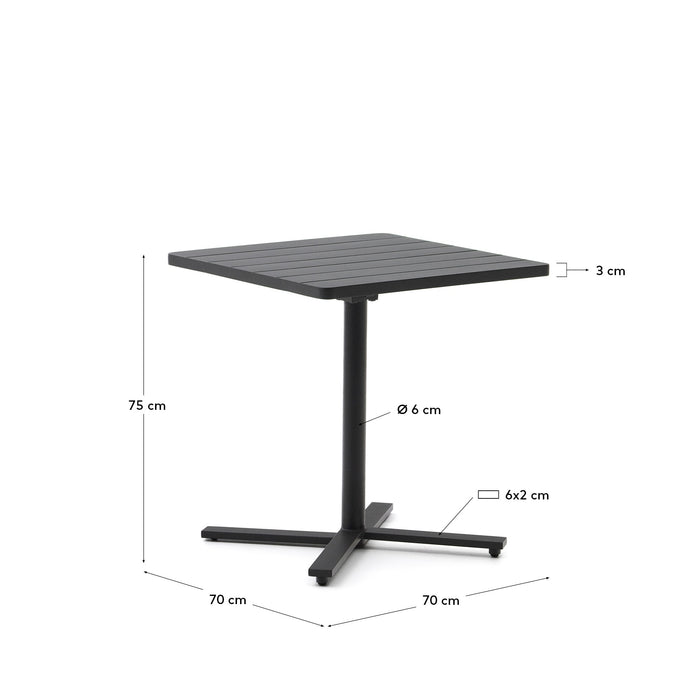 Kave Home Tuintafel Torreta, 70x70 cm