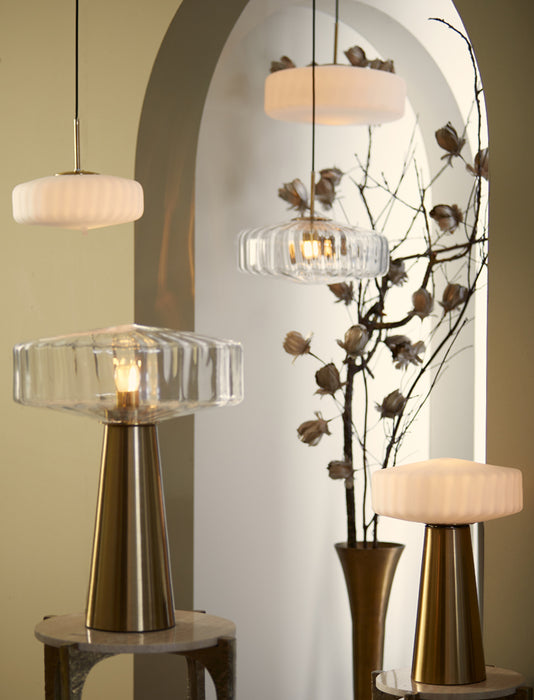 Light & Living - Hanglamp PLEAT - Ø30x17cm - Wit