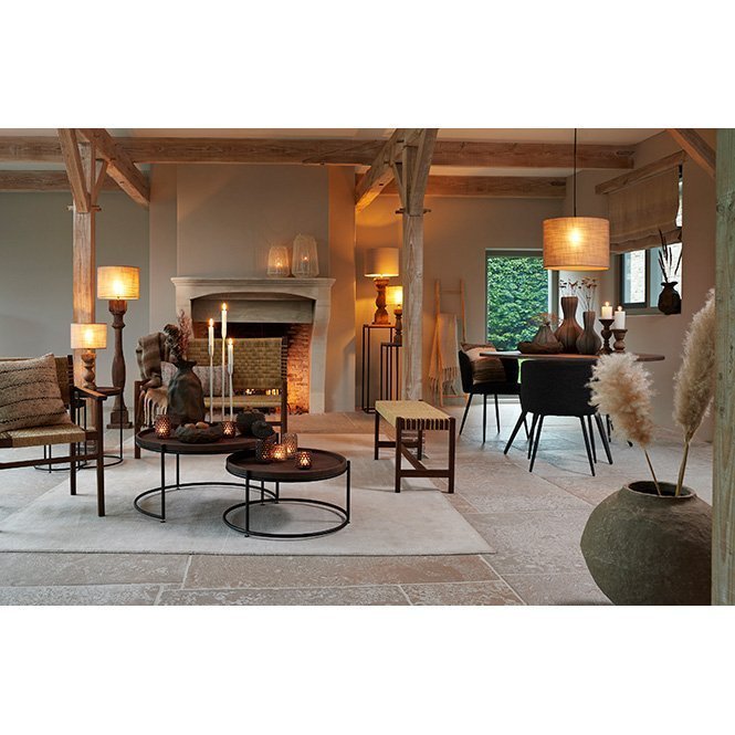 Light & Living - Lampenkap CADEN - Ø30x21cm - Bruin