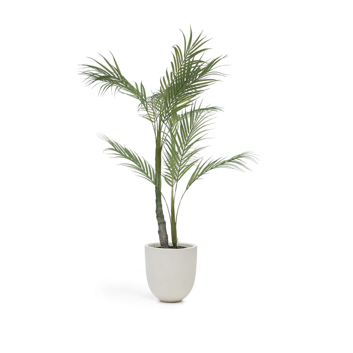 Kave Home - Kunstmatige palmboom met zwarte plantenpot 70 cm