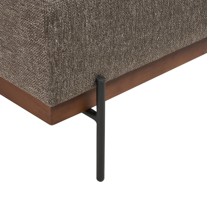 Beliani - MARIFERD - Hoekbank - Bruin - Linkszijdig - Polyester