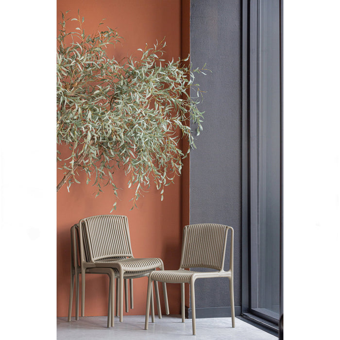 WOOOD Billie Eetkamerstoel - Kunststof - Jungle - Set van 2