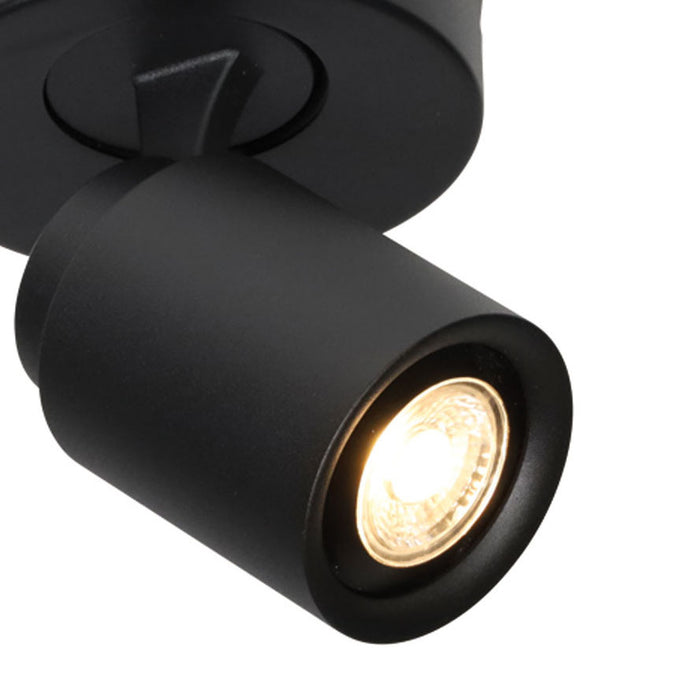 Freelight Spot Razza Mat Zwart 3 lichts GU10