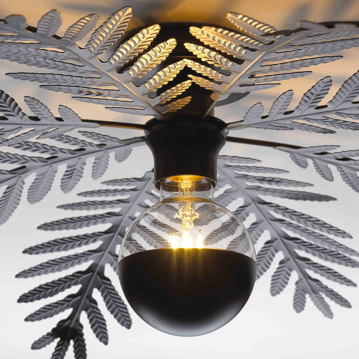 Ylumen Plafondlamp Palm 8 bladen Ø 65 cm zwart