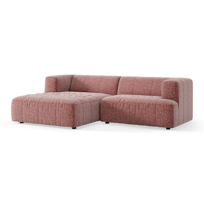 by fonQ Brick Hoekbank met Chaise Longue Links - Rosewood