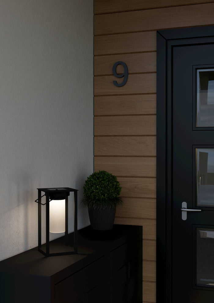 EGLO Usigni Solar Tafellamp - 28 cm - Zwart|Wit