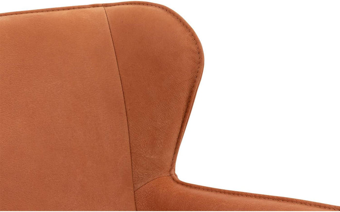 Goossens Eetkamerstoel Leogang - Leder met armleuning