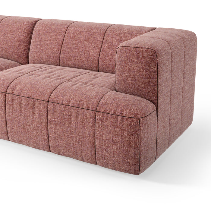 by fonQ Brick Hoekbank met Chaise Longue Links - Rosewood