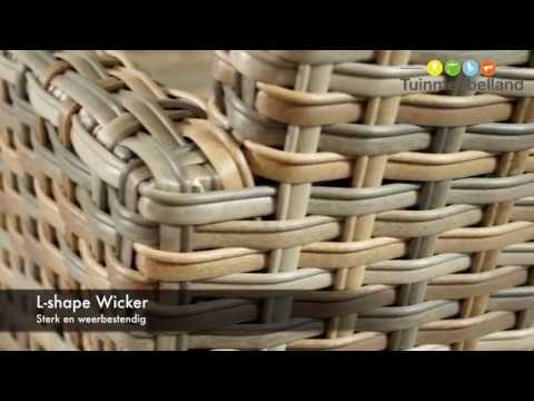 Seagull lounge-diningset - 5-delig -rechts-vintage willow-reflex black