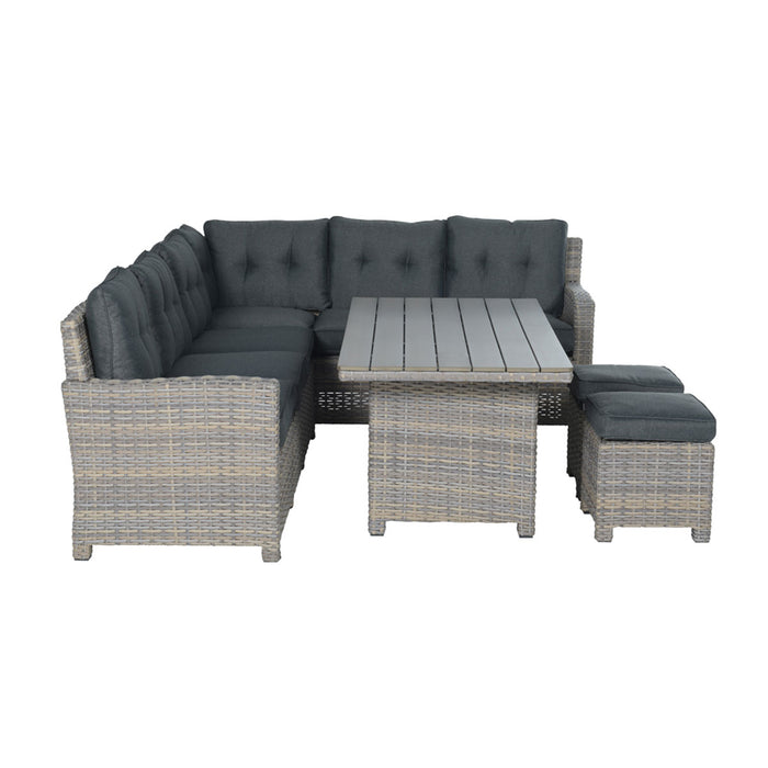 Seagull lounge-diningset - 5-delig -rechts-vintage willow-reflex black