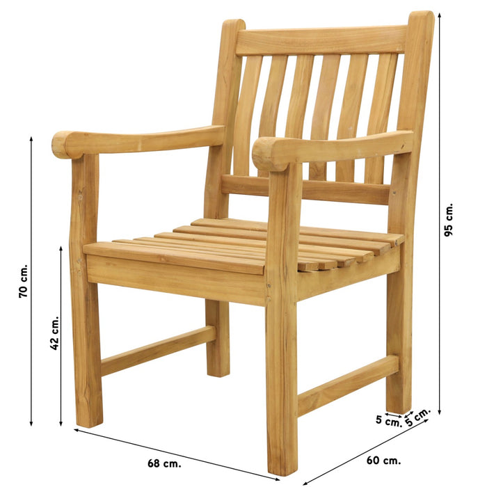 VDG LF Patrick teak houten tuinstoel