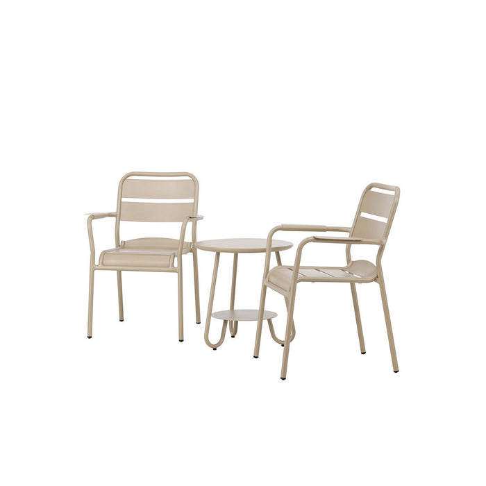 Nest outdoor Caro Aluminium Bistroset 3 Delig - Beige