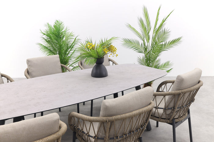 Vdgarde Julia|Manolo Deens ovale tuinset - 240x103 cm. - 7-delig