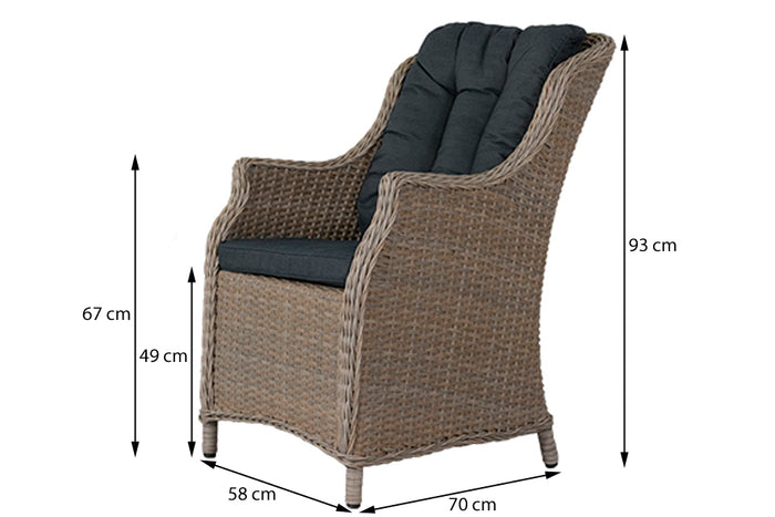 VDG King dining tuinstoel - Dessert