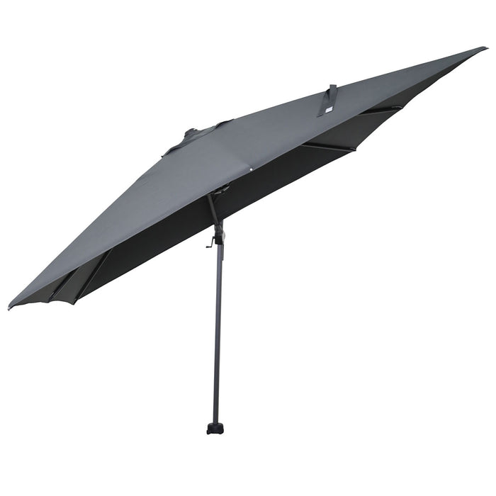 Garden Impressions Hawaii zweefparasol 300x300 c. black - donker grijs