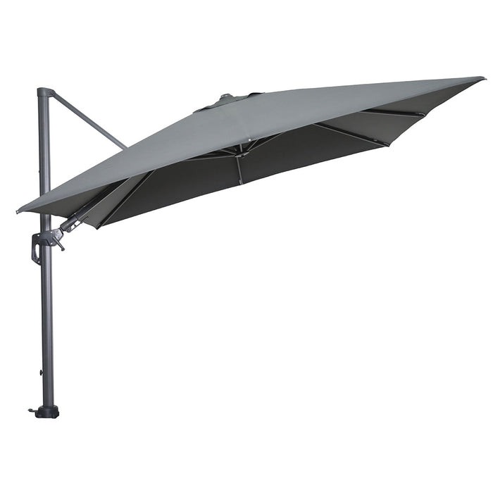 Garden Impressions Hawaii zweefparasol 300x300 c. black - donker grijs