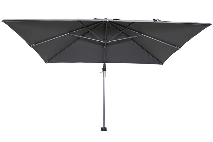Garden Impressions Hawaii zweefparasol 300x300 c. black - donker grijs