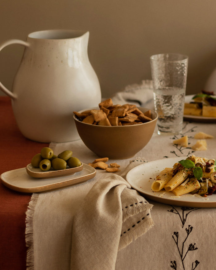 Kave Home - Publia-kan van wit keramiek