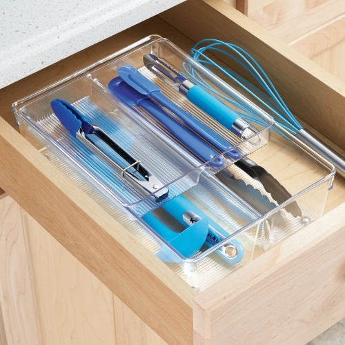 Lade Organizer, 4 Vakken, 20.3 x 31.1 x 8.3 cm, Set van 2 Stuks, Kunst