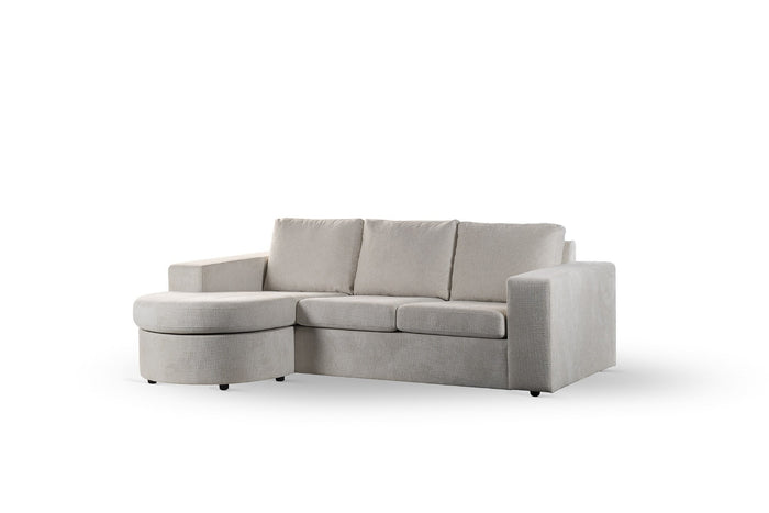 Giga Meubel - 3-Zitsbank Beige - 227x156x83cm - Stof - Bank Lord