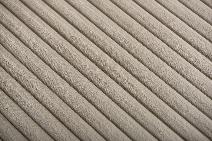 Giga Meubel - 3-Zitsbank Beige - 227x156x83cm - Ribstof - Bank Tillia