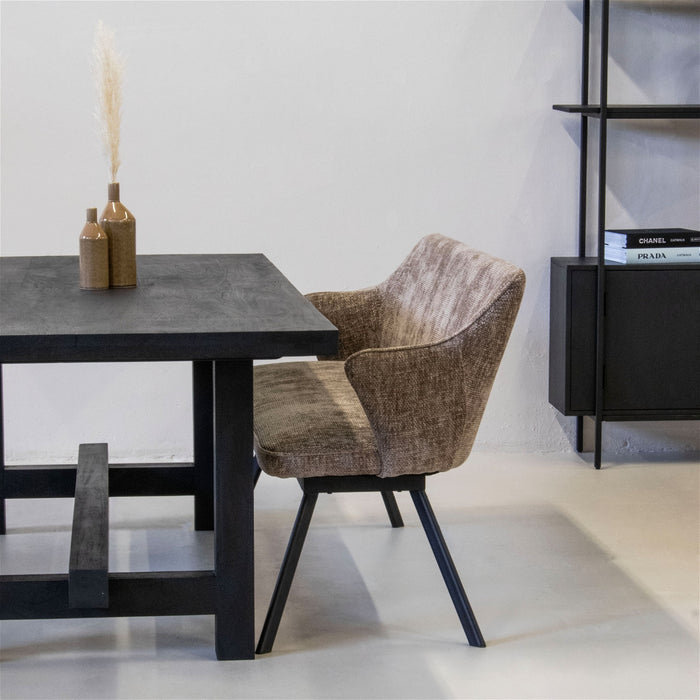 Giga Meubel - Eetkamerbank - Taupe Stof - 160x60x88cm - Taylor