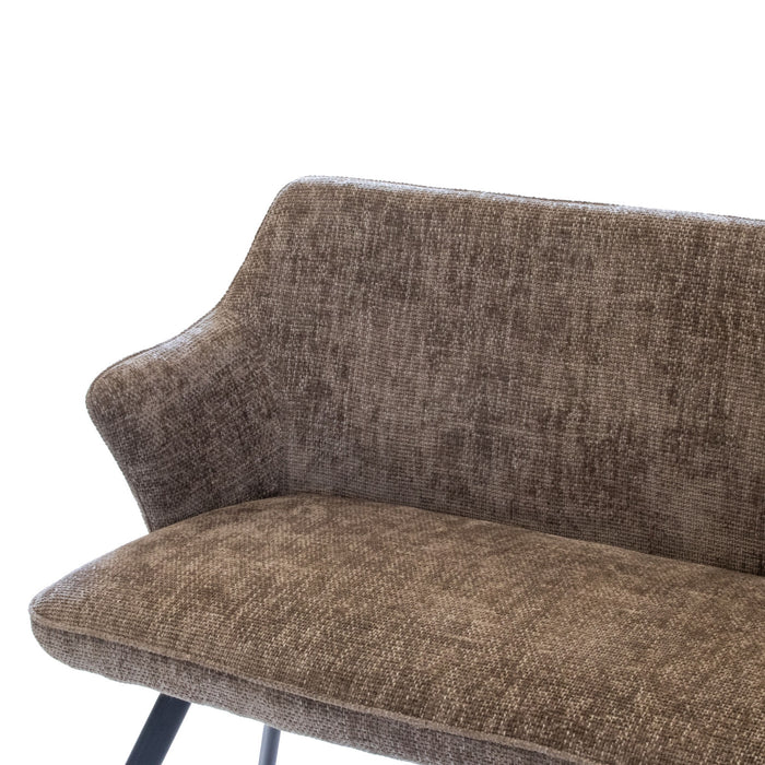 Giga Meubel - Eetkamerbank - Taupe Stof - 160x60x88cm - Taylor