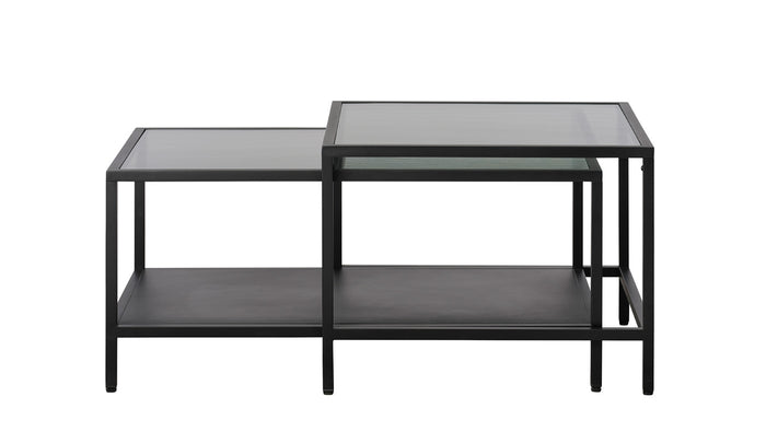 Giga Living - Salontafel Bronco Set Zwart Metaal
