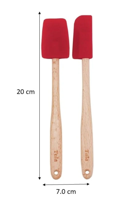 Mini Spatels, Siliconen, Set van 2 Stuks, Rood - Tala