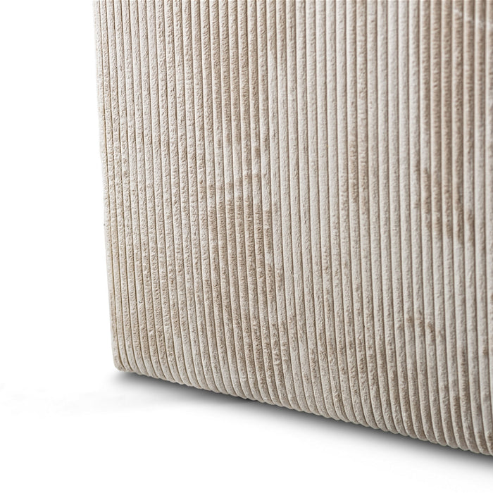 Giga Meubel - 3-Zitsbank Beige - 274x155x77cm - Ribstof - Bank Lincoln