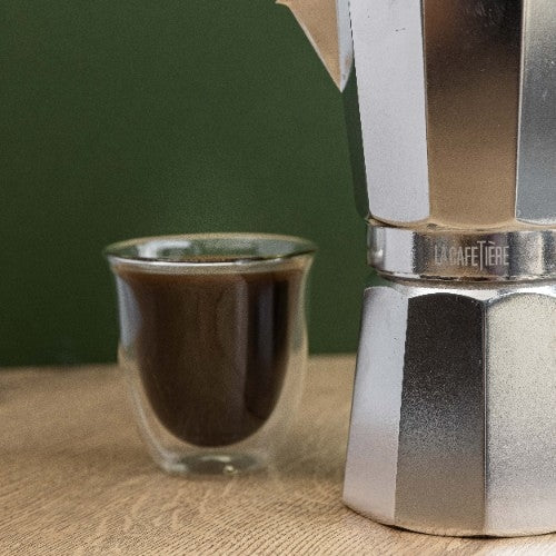 La Cafetière - Espresso Maker, 9 Kopjes, Aluminium, Zilver - La Cafeti