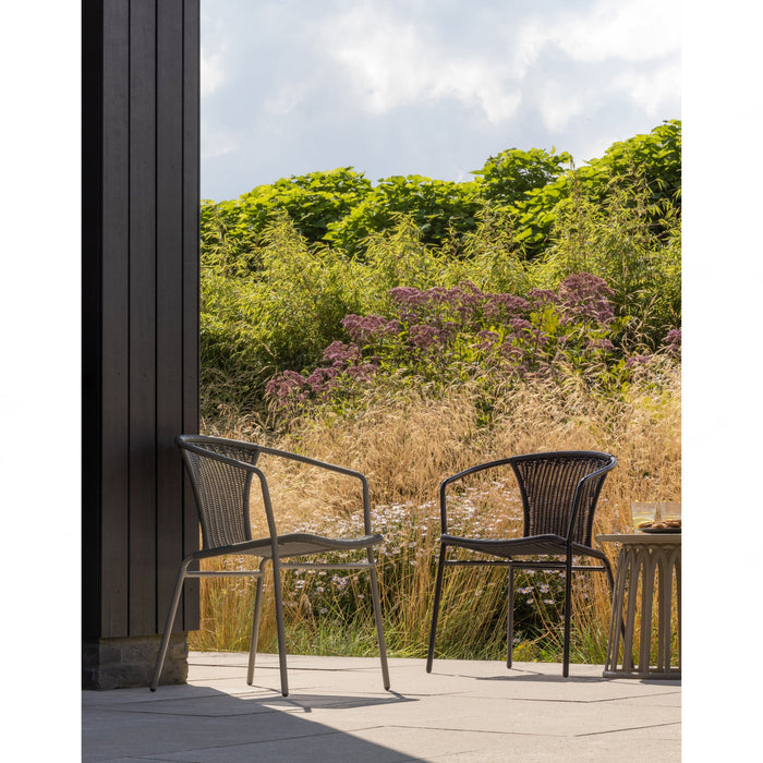 WOOOD Weston Stoelen Buiten - Rattan|Metaal - Jungle - Set van 4