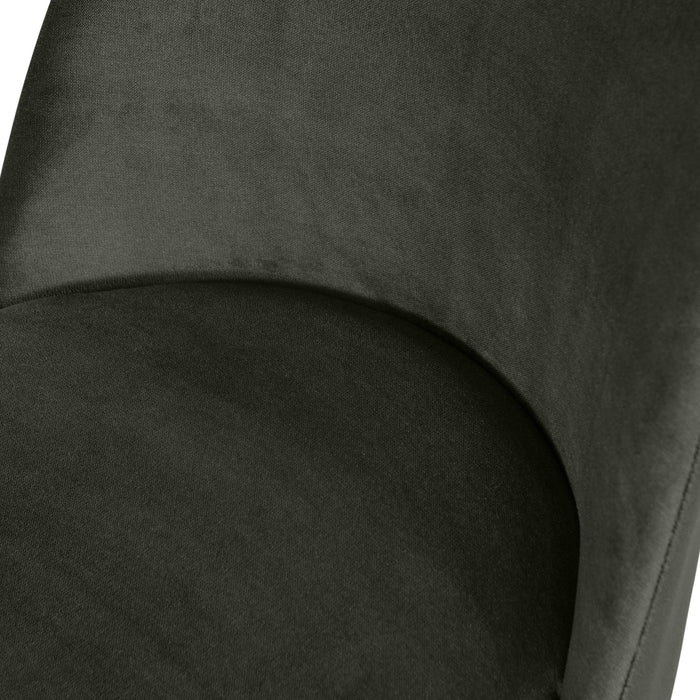 WOOOD Vogue Eetkamerstoelen - Fluweel - Donkergroen - Set van 2