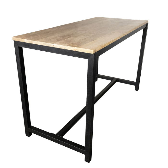 Giga Meubel - Bartafel Acaciahout - 180x80x110cm - Metaal Onderstel