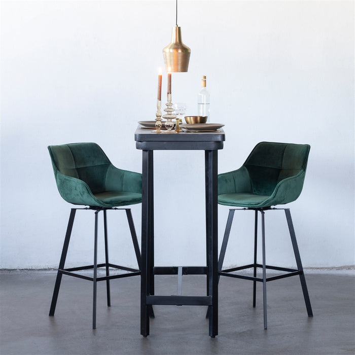 Giga Meubel - Bartafel Zwart 140cm - Mangohout - Max