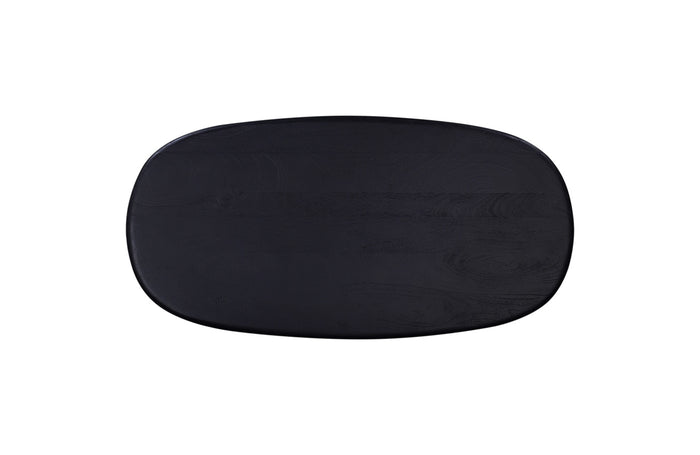 Giga Meubel - Salontafel Gin Zwart Deens Ovaal 130cm