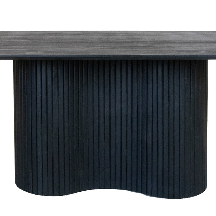 Giga Meubel - Eettafel Ovaal - Zwart - 240cm - Hout - Eettafel Ava