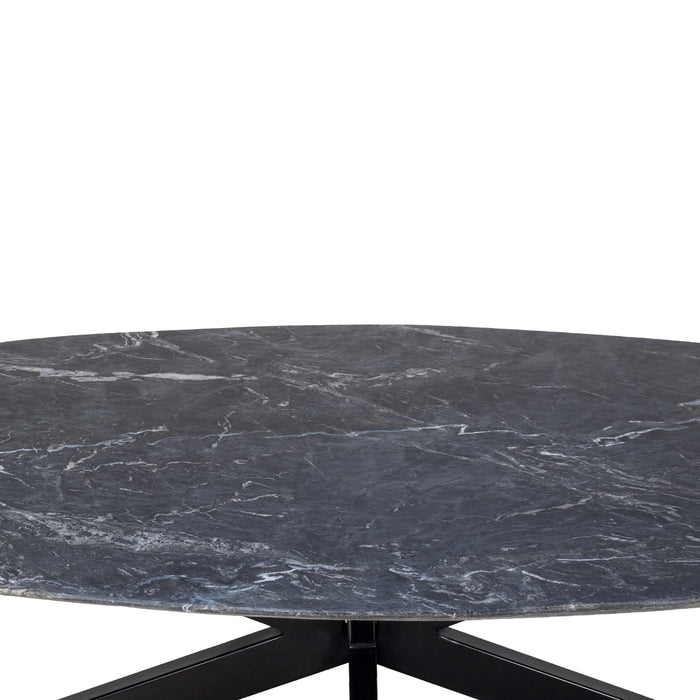 Giga Meubel - Salontafel Richy Zwart Marmer Deens Ovaal 120cm