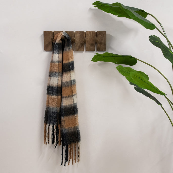 Giga Meubel - Kapstok Bruin - 60cm - 5-Haken - Kapstok Malin