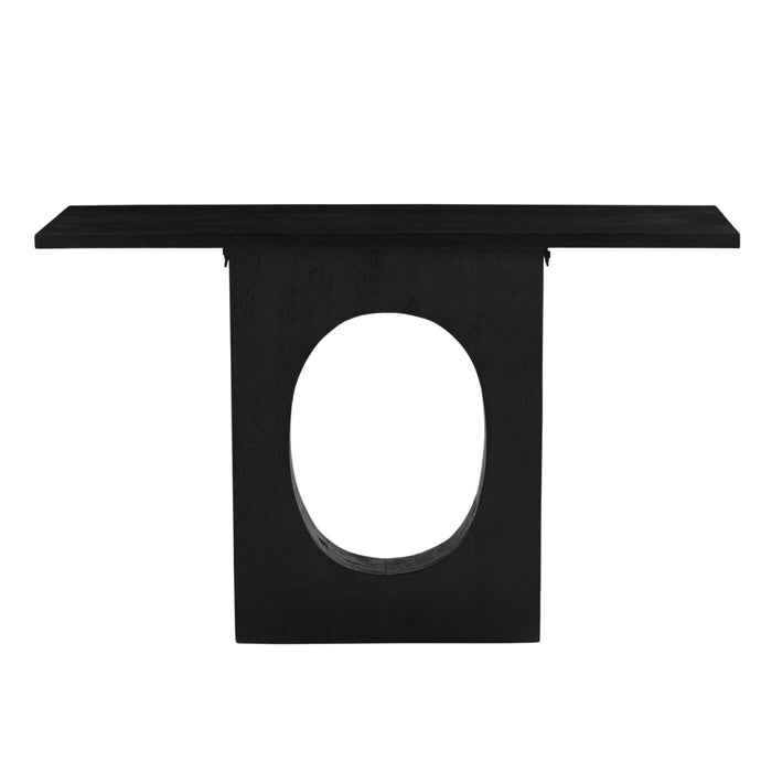 Giga Meubel - Sidetable Jolijn Zwart Mangohout 120cm - Mangohout