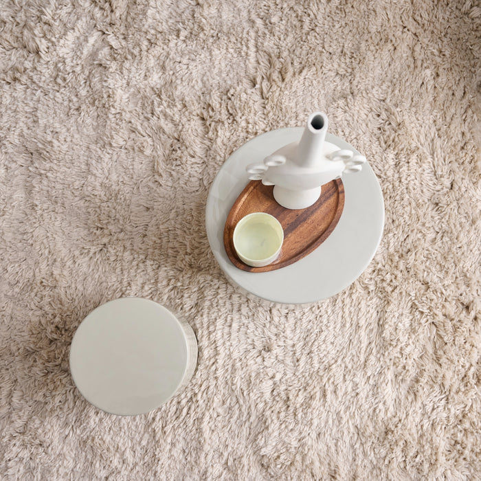 Vloerkleed Bokkum - Beige - Katoen - 160x0x230cm (BxHxD)