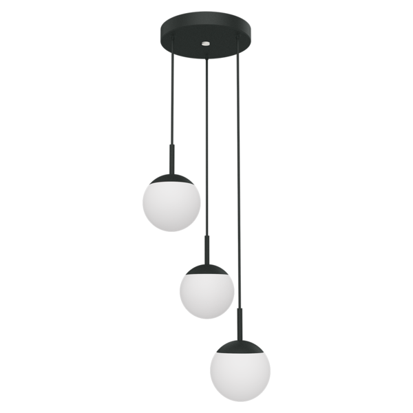 Fermob Mooon triple hanglamp - indoor|outdoor - carbone